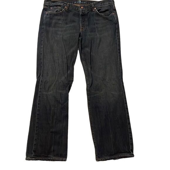 7 For All Mankind Men’s Blue Denim Straight Leg Jean Pants Size 38 - Picture 1 of 8